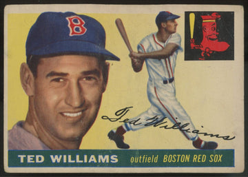1955 Topps Ted Williams #2 Poor (Paper Loss)