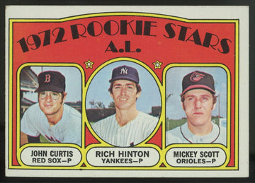 1972 Topps John Curtis / Mickey Scott / Rich Hinton RC Rookie Stars #724 EX