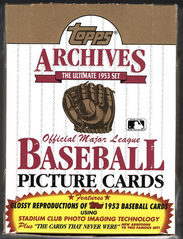 1991 Topps Archives Baseball 1953 Reprint Box 36 Factory Sealed Packs