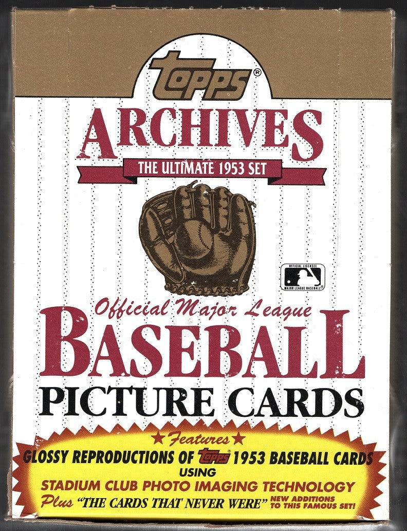1991 Topps Archives Baseball 1953 Reprint Box 36 Factory Sealed Packs