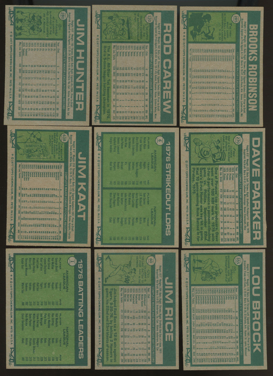 1977 Topps Baseball Complete Set (660) NM/MT