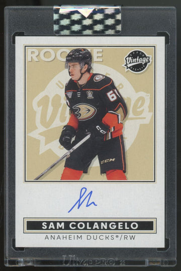2024-25 Upper Deck Clear Cut Sam Colangelo RC Vintage Auto #VA-CO