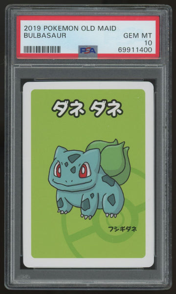 2019 Pokemon Bulbasaur Japanese Old Maid PSA 10