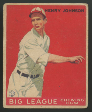 1933 Goudey Henry Johnson #14 Poor (Paper Loss)