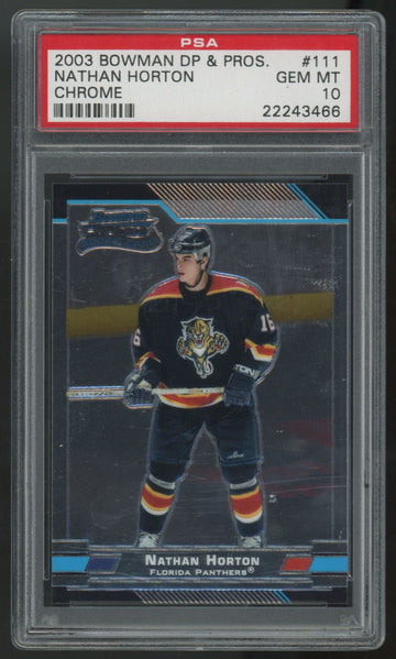 2003-04 Bowman Chrome Nathan Horton RC #111 PSA 10