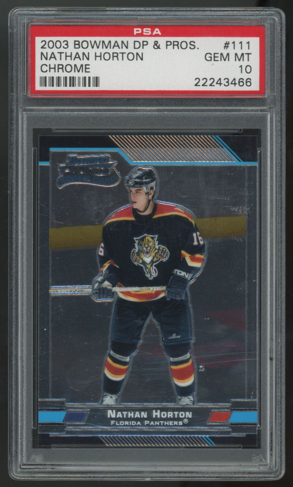 2003-04 Bowman Chrome Nathan Horton RC #111 PSA 10