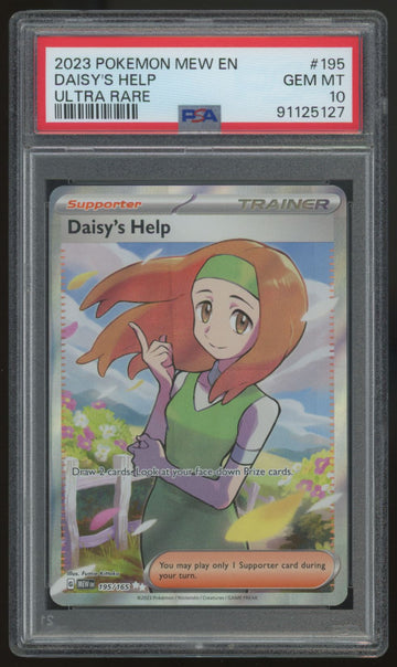 2023 Pokemon Daisy's Help 151 Ultra Rare #195 PSA 10
