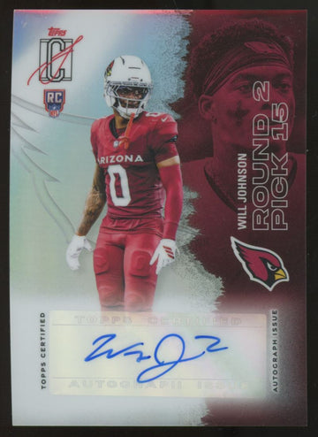 2025 Topps Signature Class Will Johnson RC Chrome Auto #135