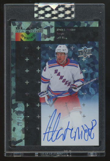 2023-24 UD Clear Cut Alexis Lafreniere Black Diamond Myriad Auto /25 #BDM-AL