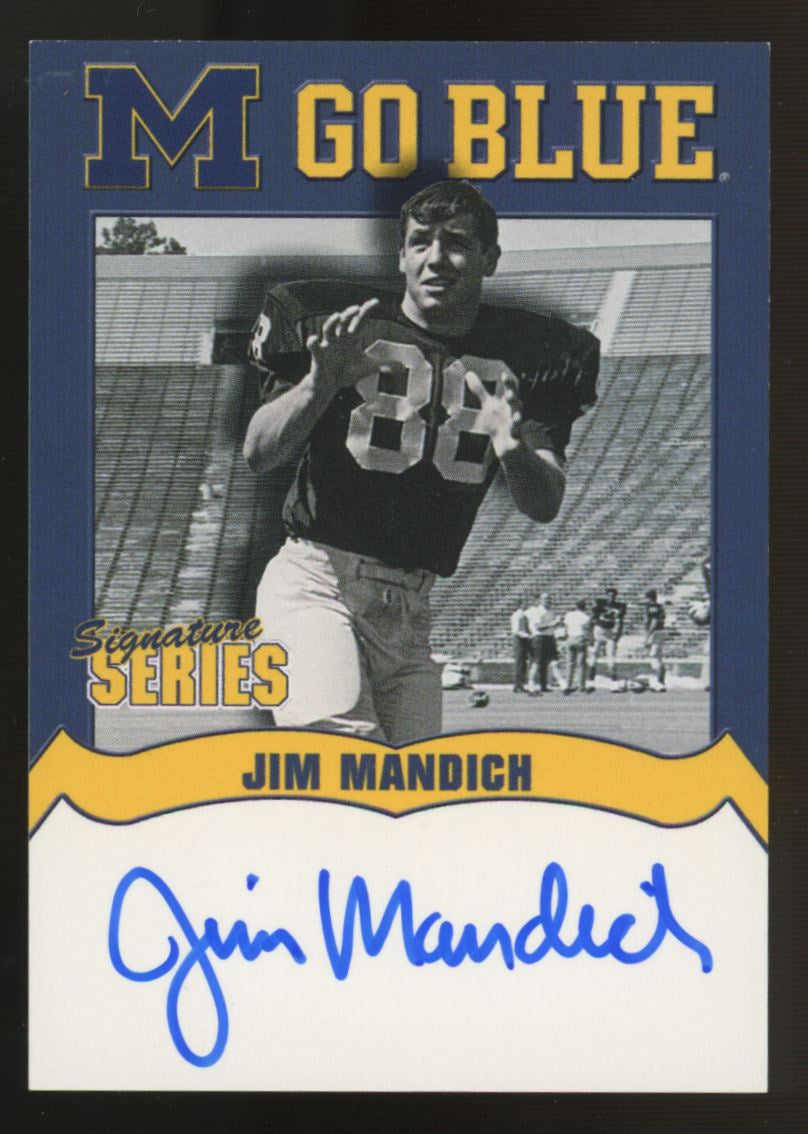 2002 TK Legacy Signature Series Jim Mandich Auto #MGB7 "A"