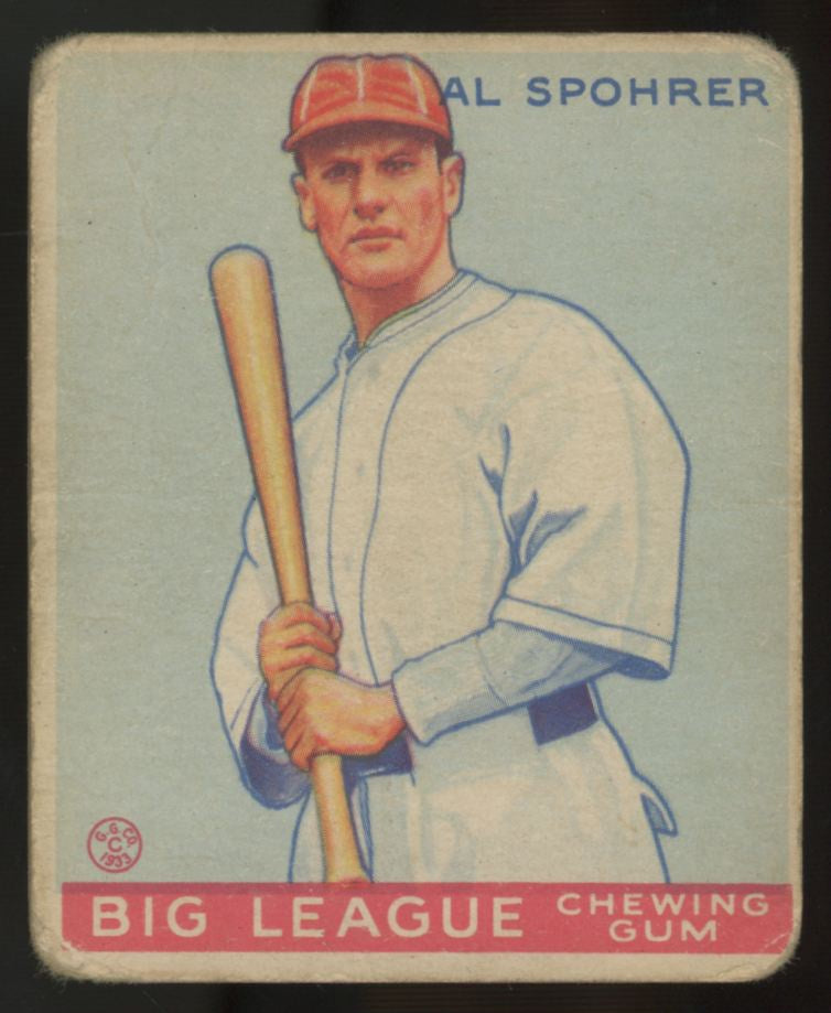 1933 Goudey Al Spohrer #161 Poor