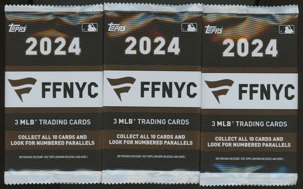 2024 FFNYC Fanatics Fest MLB Baseball 3-Card Pack Sealed Lot of 3