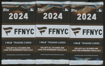 2024 FFNYC Fanatics Fest MLB Baseball 3-Card Pack Sealed Lot of 3