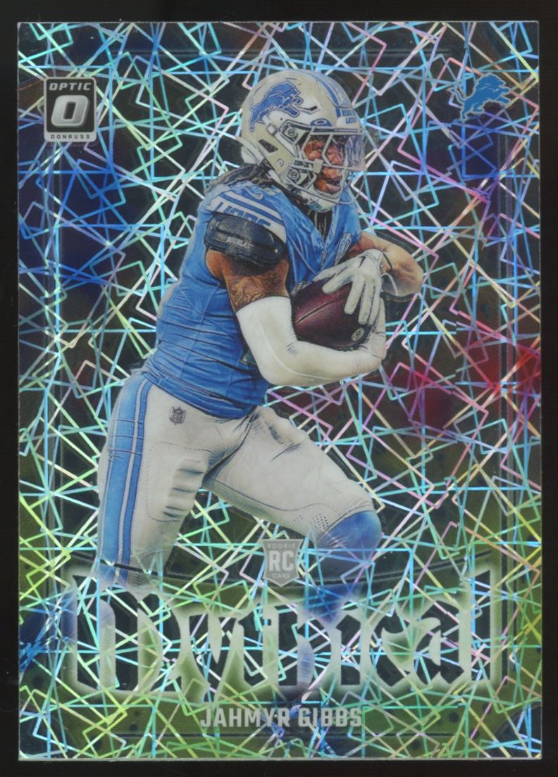 2023 Panini Donruss Optic Jahmyr Gibbs RC Mythical Prizm SSP #18