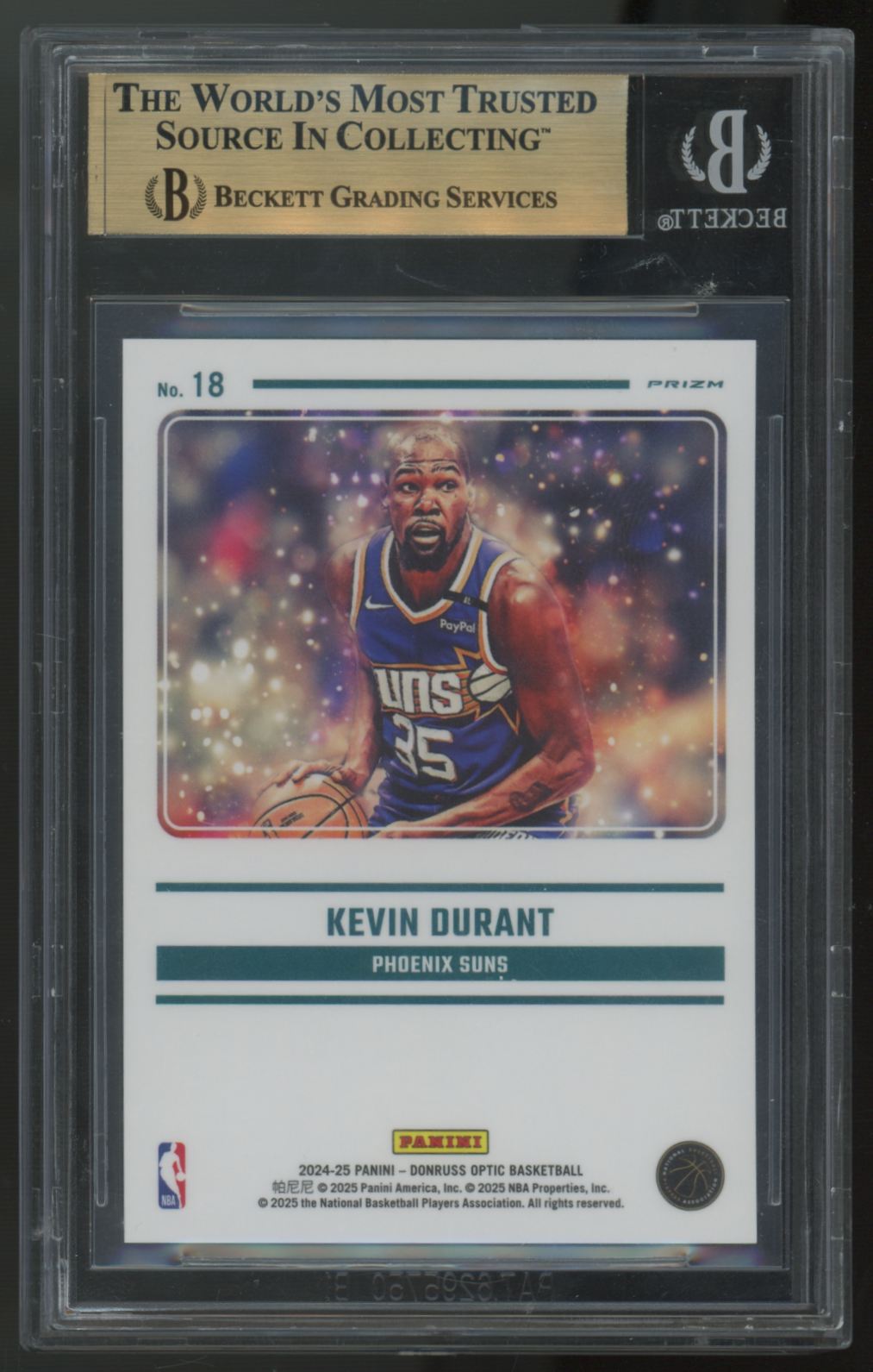 2024-25 Panini Donruss Kevin Durant Mythical SSP #18 BGS 9.5