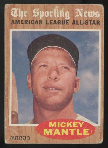 1962 Topps Mickey Mantle The Sporting News #471 Poor