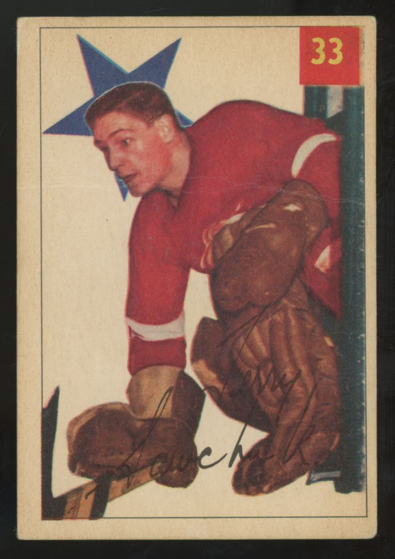 1954-55 Parkhurst Terry Sawchuk #33 Good (Crease)