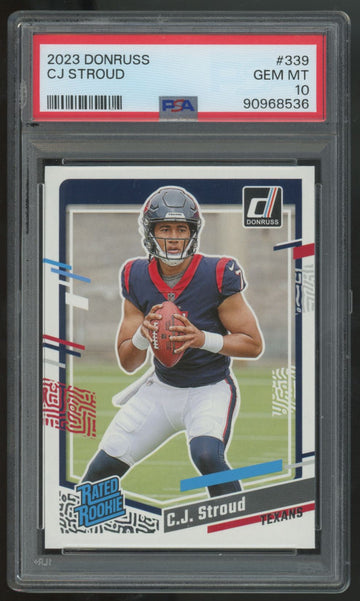 2023 Donruss C.J. Stroud Rated Rookie #339 PSA 10