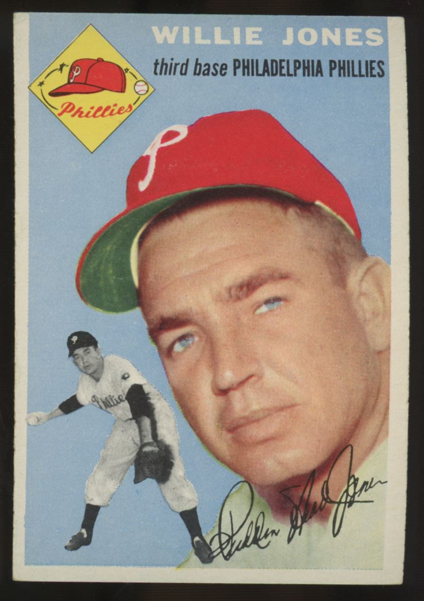 1954 Topps Willie Jones #41 EX