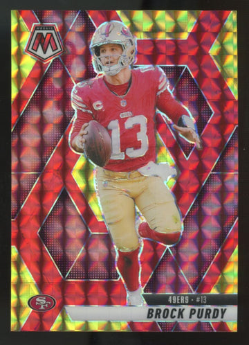 2025 Panini Mosaic Brock Purdy Red & Yellow Choice /89 #221