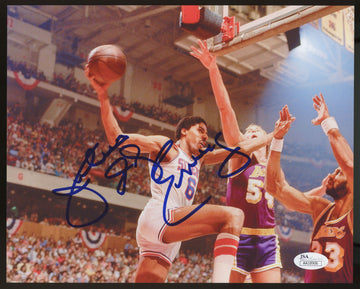 Julius Erving "Dr. J" Signed Autographed 8x10 Photo JSA