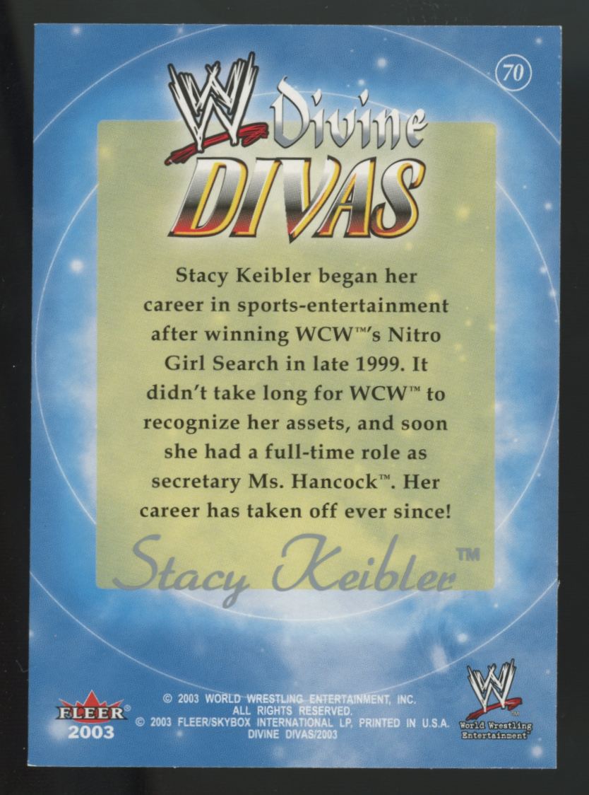 2003 Fleer WWE Stacy Keibler RC Divine Divas #70