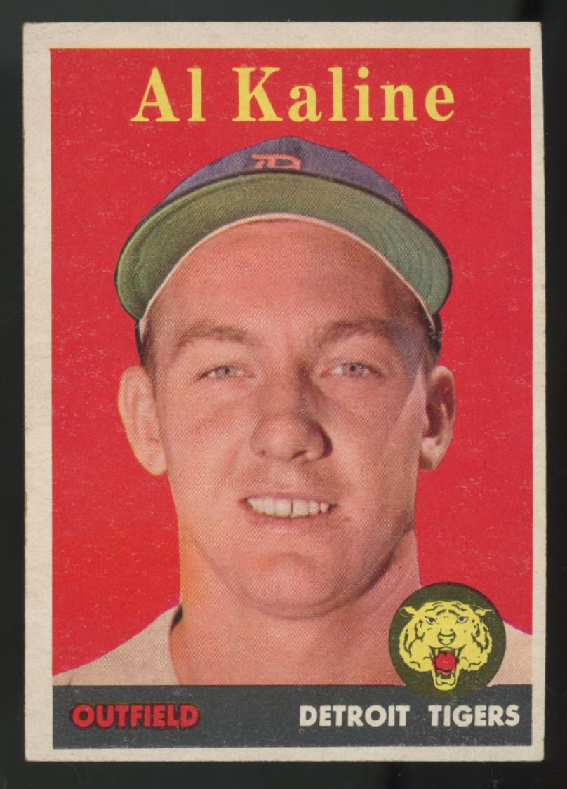 1958 Topps Al Kaline Yellow Letters #70 VG/EX-EX