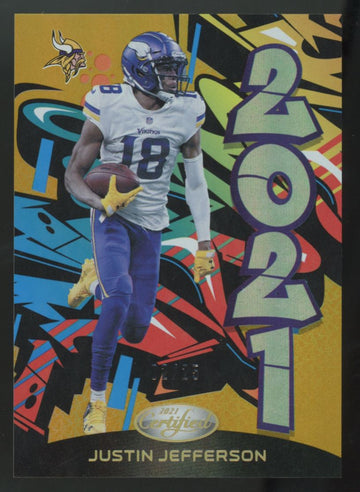 2021 Panini Certified Justin Jefferson Gold 2021 /25 #2021-11