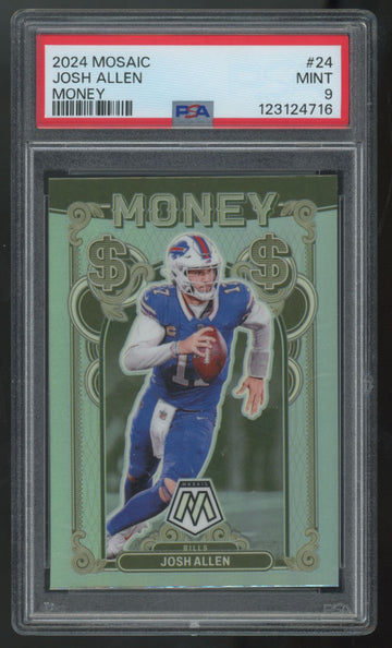 2024 Panini Mosaic Josh Allen Money SSP #24 PSA 9