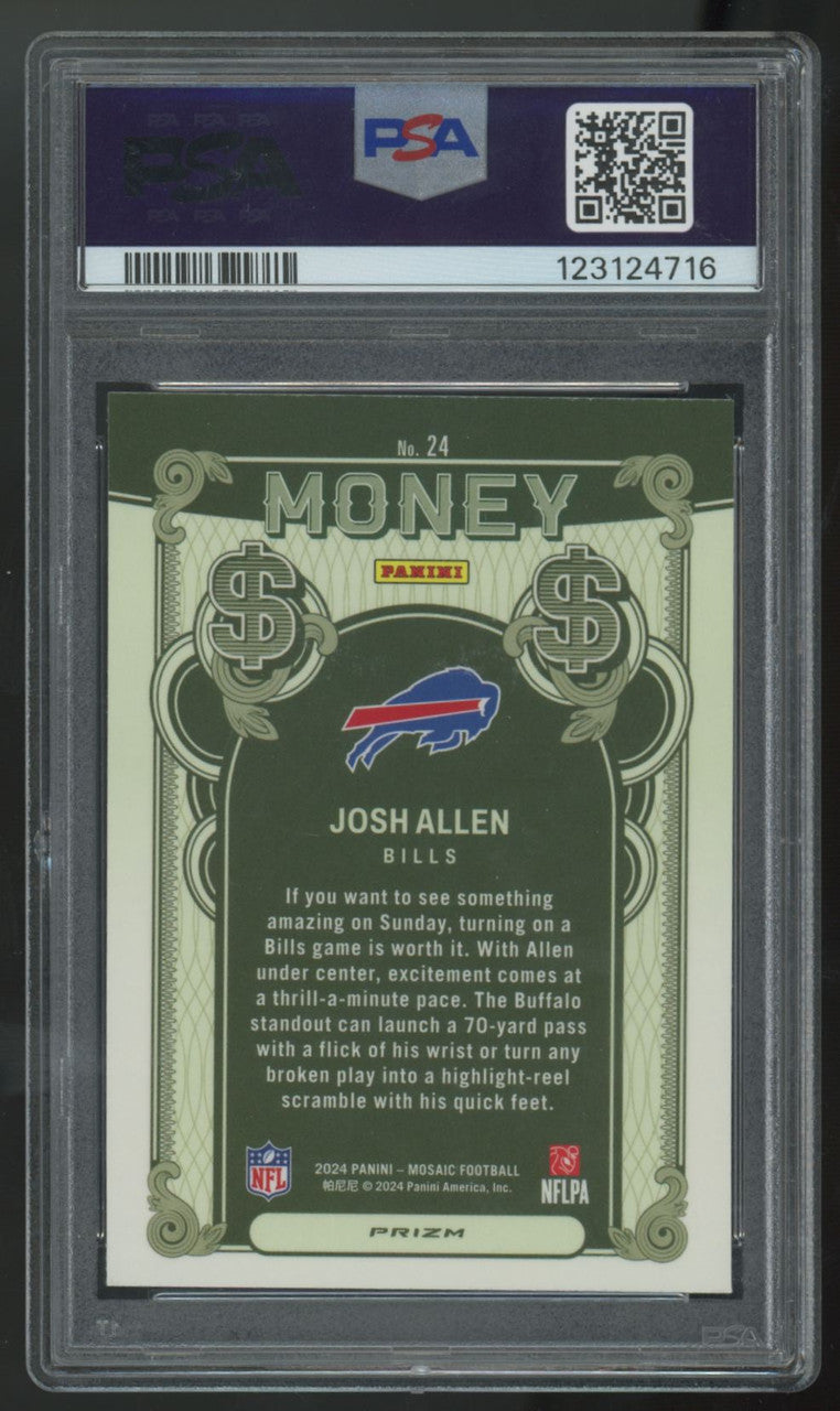 2024 Panini Mosaic Josh Allen Money SSP #24 PSA 9