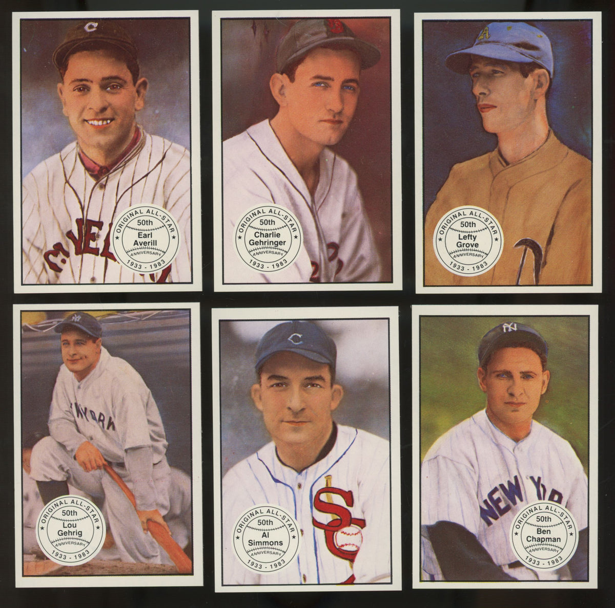 1983 Big League Collectibles Original All Star Baseball Complete Set (40/40) "A"