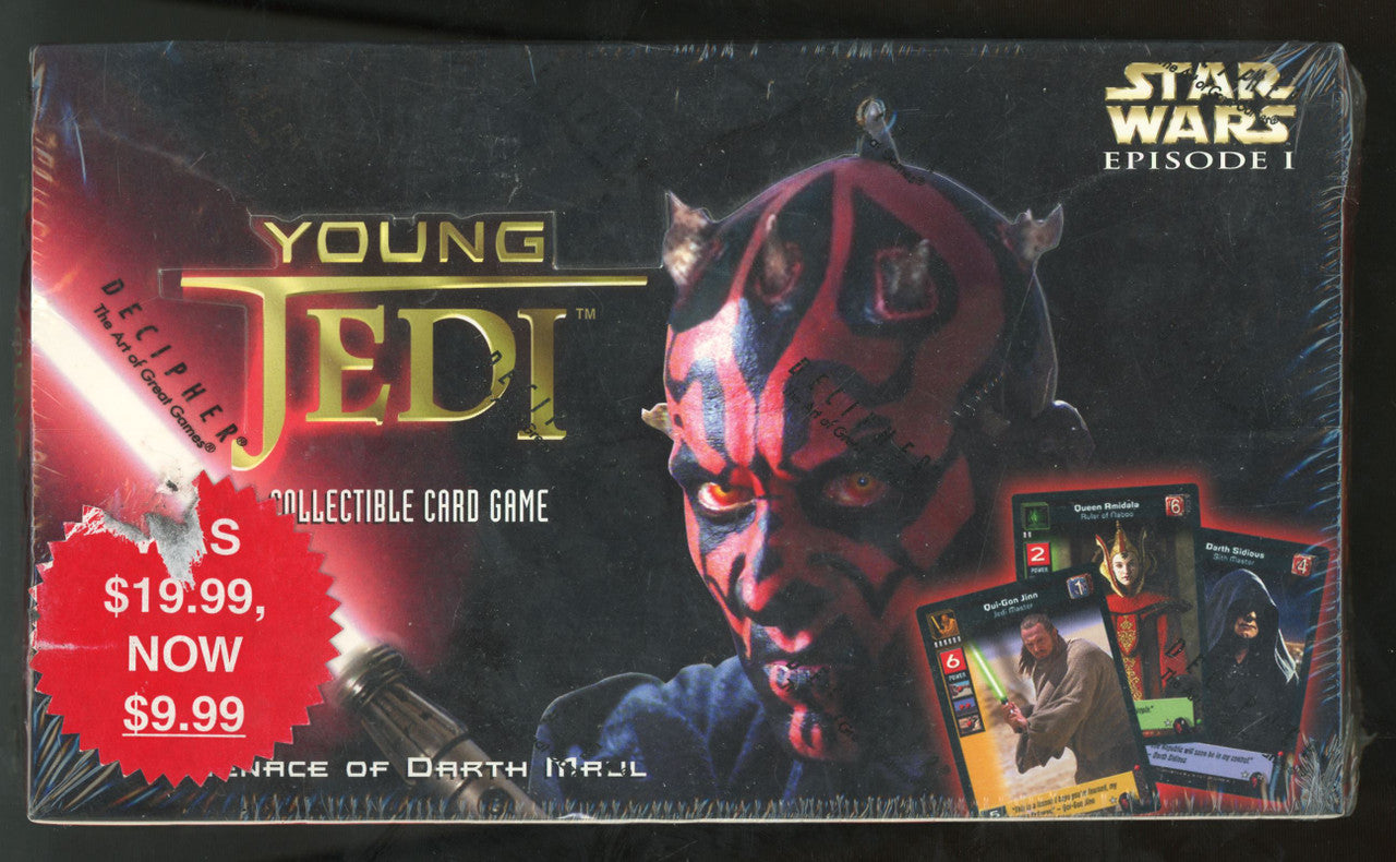 1999 Decipher Star Wars Young Jedi CCG Darth Maul Booster Box Sealed