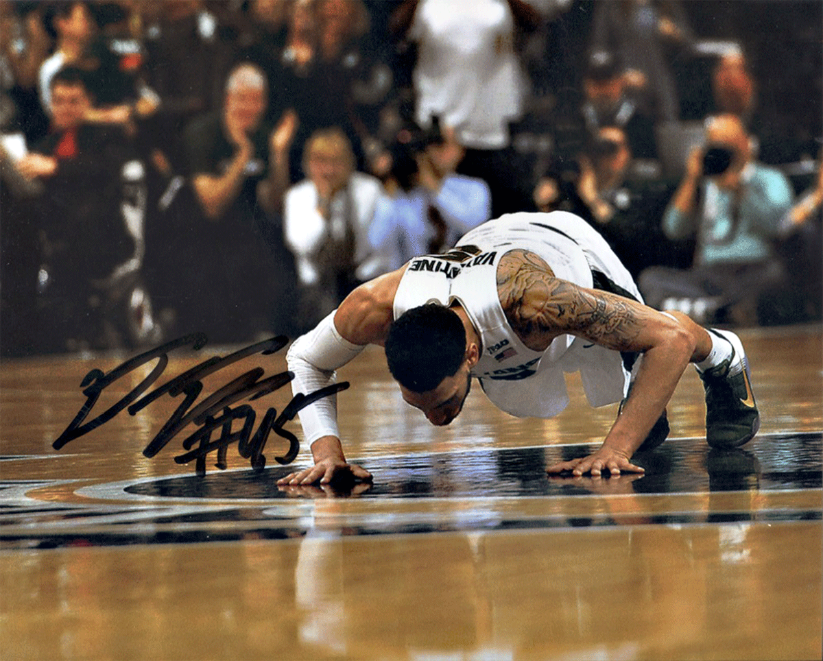 Denzel Valentine Kissing The Floor At The Breslin Autographed 11x14 Photo