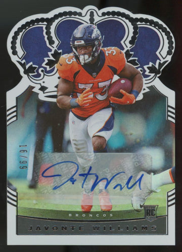 2021 Panini Chronicles Crown Royale Javonte Williams RC Auto /99 #CR-16