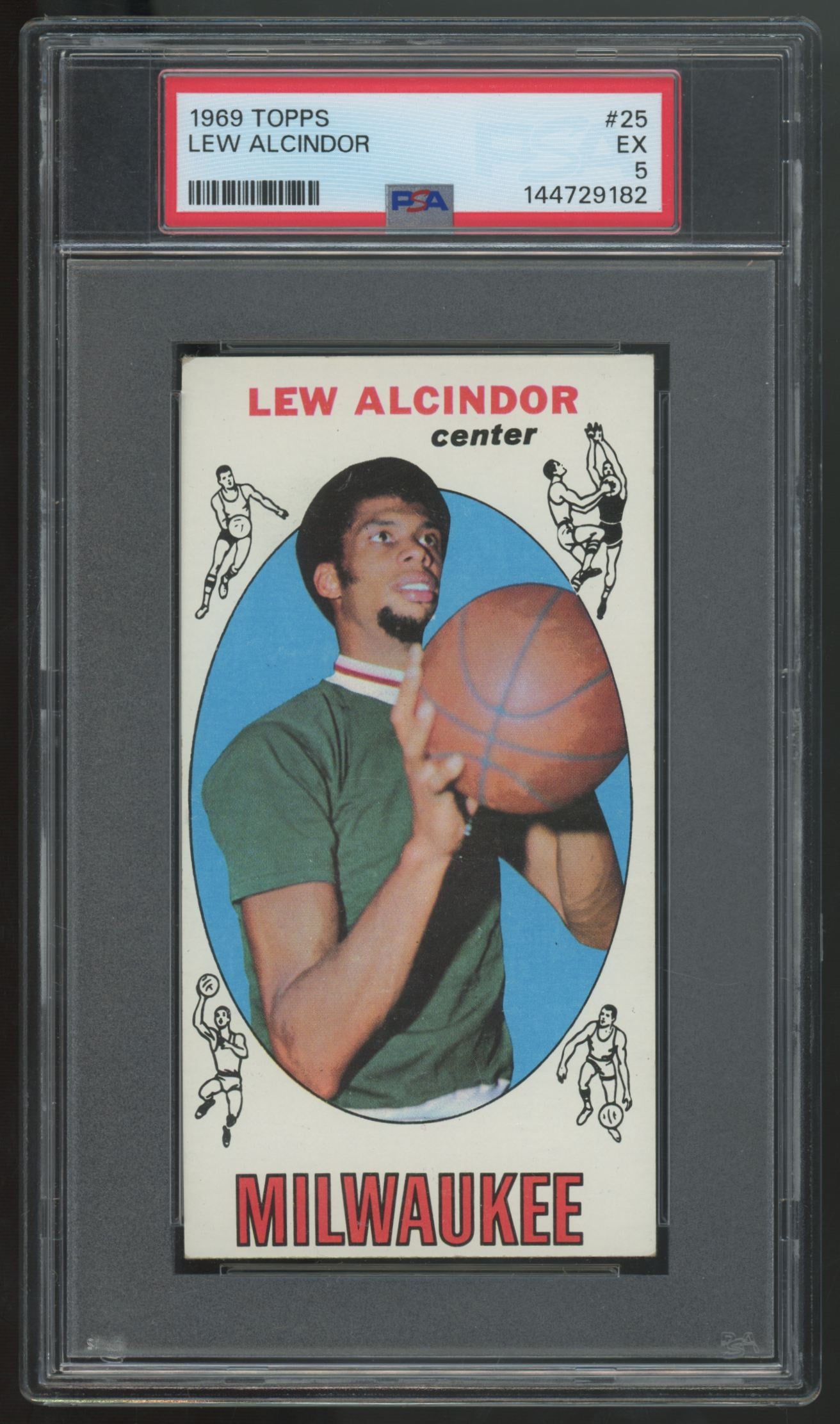 1969-70 Topps Lew Alcindor RC #25 PSA 5 New Grade