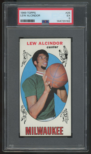 1969-70 Topps Lew Alcindor RC #25 PSA 5 New Grade