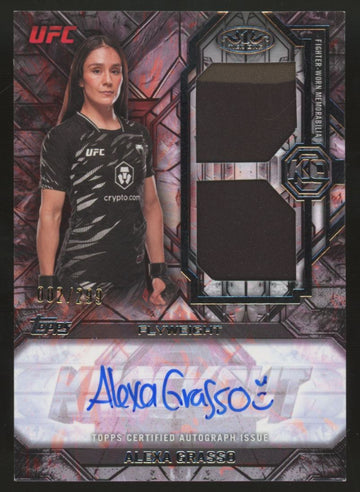 2026 Topps Knockout UFC Alexa Grasso Tier One Dual Patch Auto /299 #TOA-AG "A"