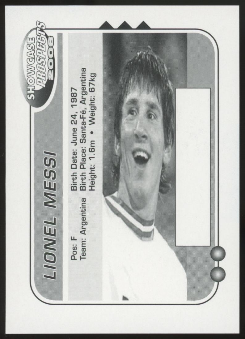 2006 Showcase Prospects Lionel Messi RC NM-MT "B"