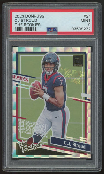 2023 Panini Donruss C.J. Stroud RC The Rookies #21 PSA 9
