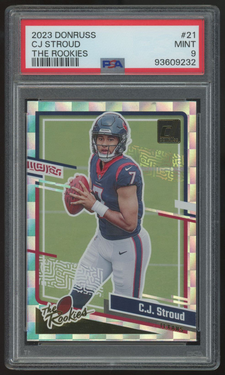 2023 Panini Donruss C.J. Stroud RC The Rookies #21 PSA 9