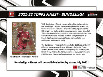 2021/22 Topps Finest Bundesliga Soccer Hobby Case