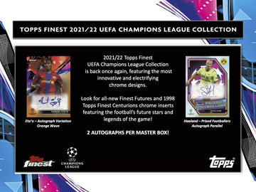 2021/22 Topps Finest UEFA Champions League Hobby Box