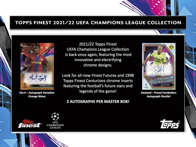 2021/22 Topps Finest UEFA Champions League Hobby Box
