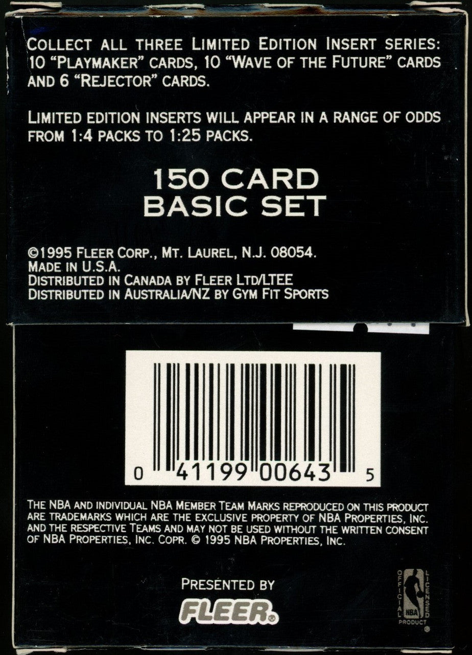 1994-95 Flair Series 2 Basketball Pack with Michael Jordan Showing