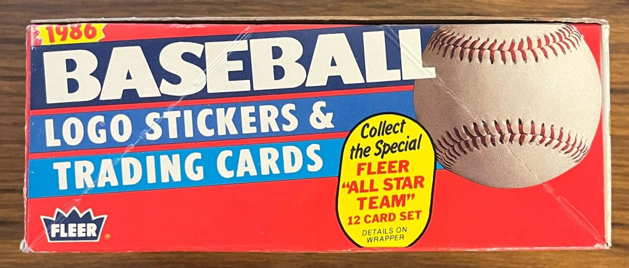 1986 Fleer Baseball Wax Box