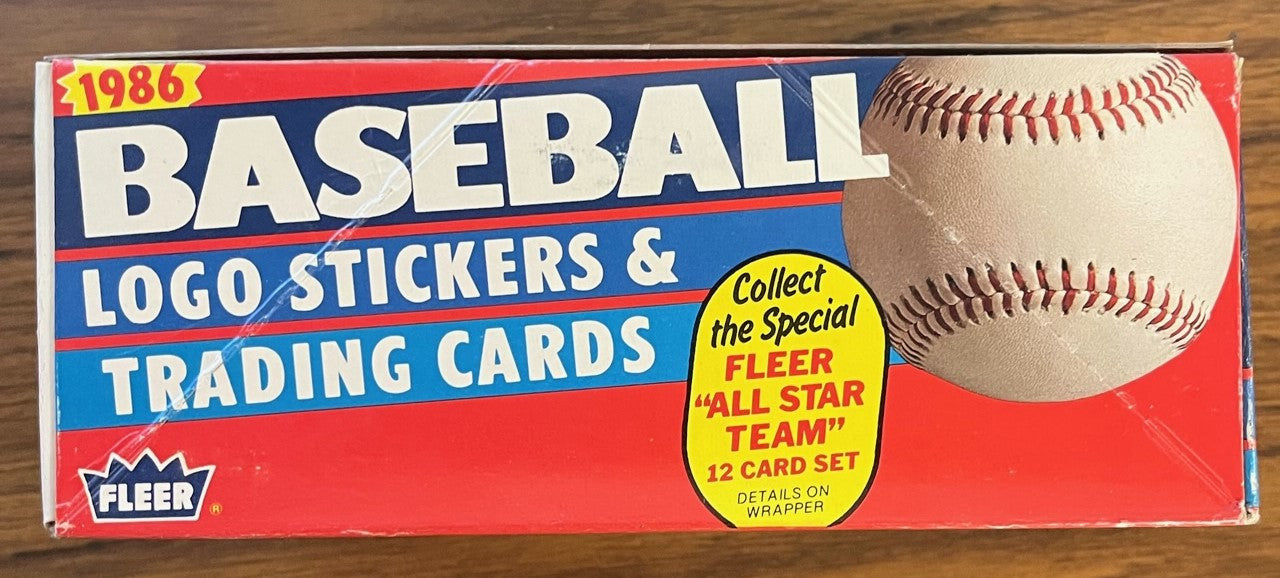 1986 Fleer Baseball Wax Box
