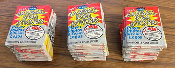 1985 Fleer Baseball Star Stickers Lot Of 59 Sealed Wax Packs