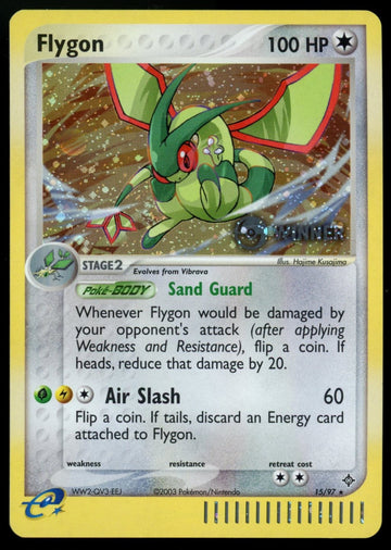 Pokemon Flygon EX Winner Promo #15/97