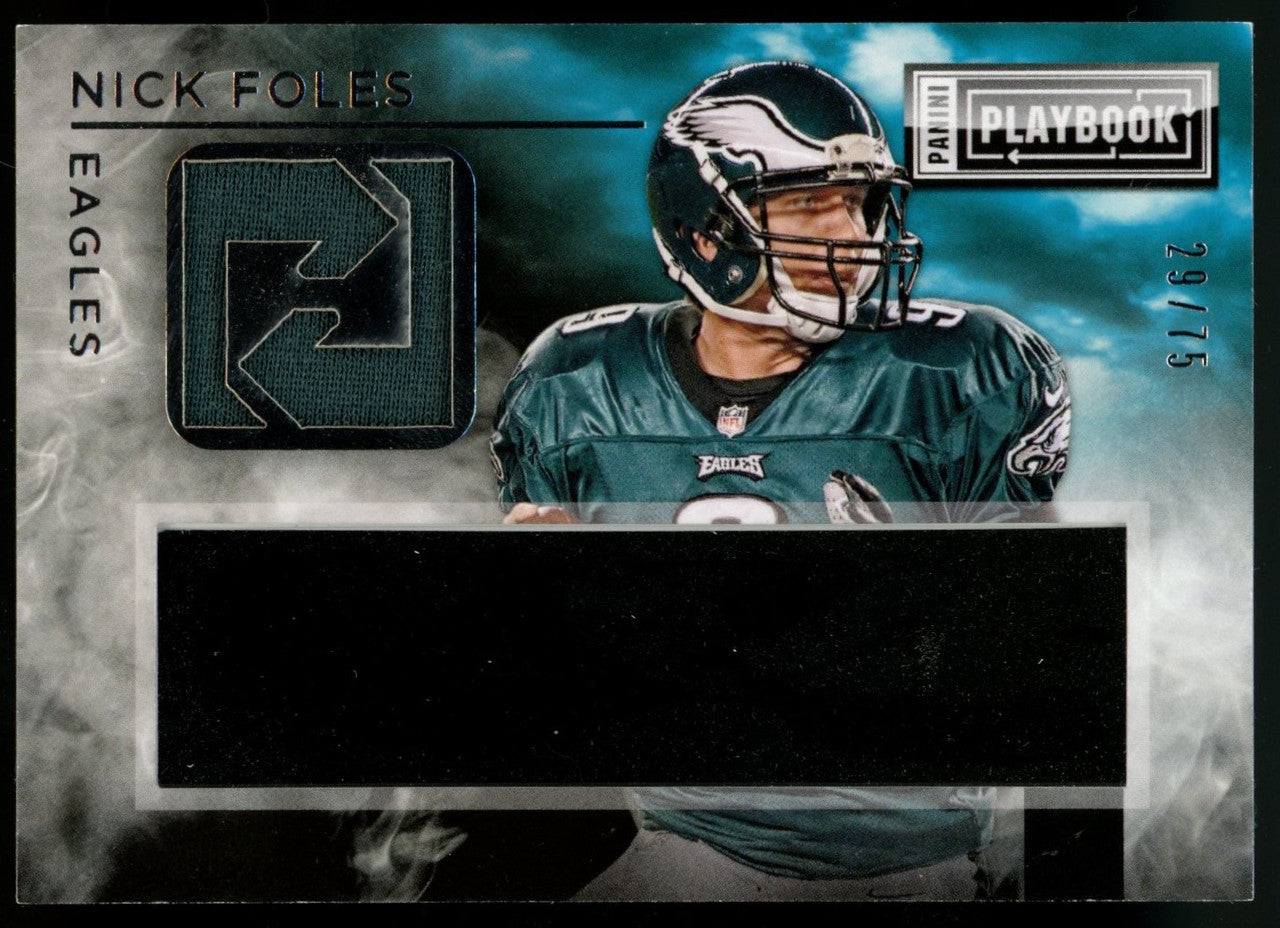 2014 Playbook Nick Foles Patch Auto /75 #18