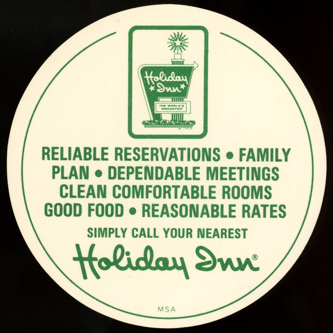 1977 Holiday Inn George Foster MSA Disc